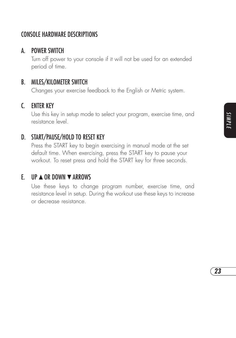 Vision Fitness E3200 User Manual | Page 27 / 72