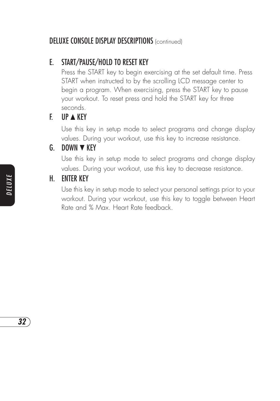 Vision Fitness E3200 User Manual | Page 36 / 72