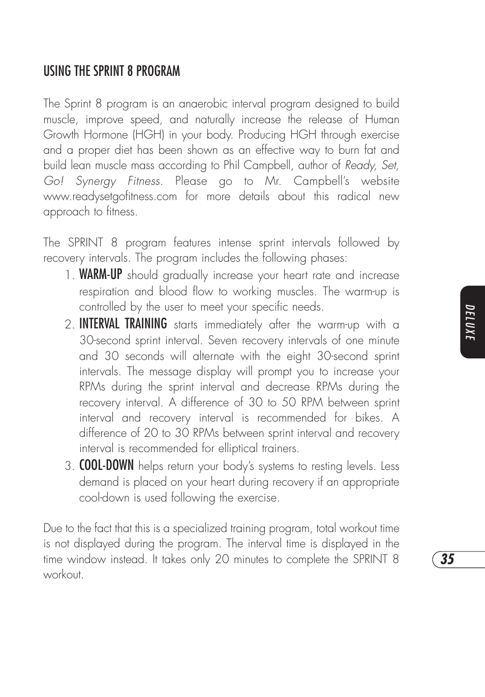 Vision Fitness E3200 User Manual | Page 39 / 72