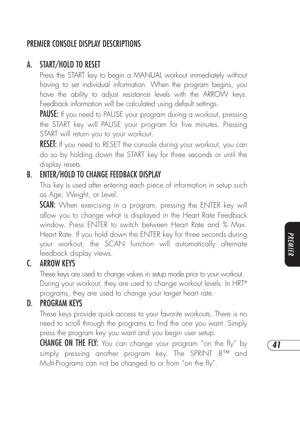 Vision Fitness E3200 User Manual | Page 45 / 72