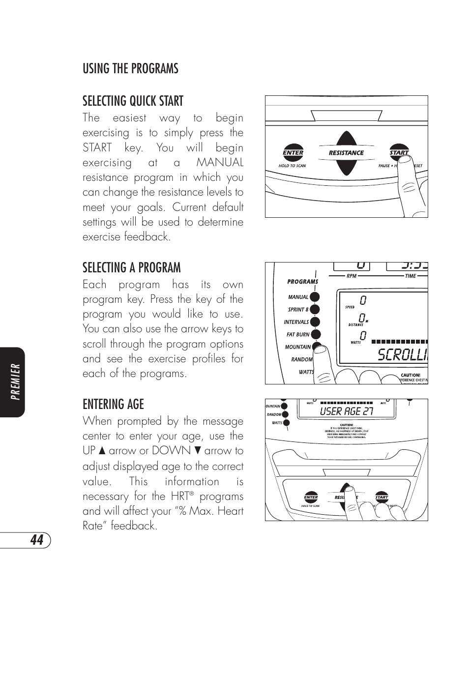 Vision Fitness E3200 User Manual | Page 48 / 72