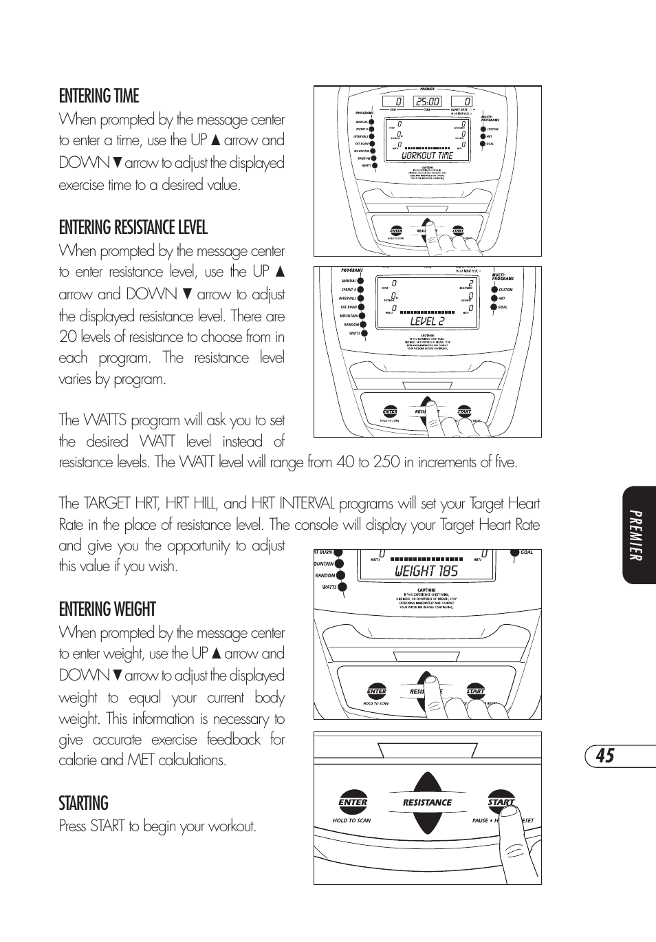 Vision Fitness E3200 User Manual | Page 49 / 72