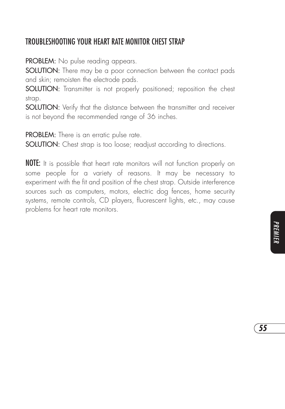 Vision Fitness E3200 User Manual | Page 59 / 72