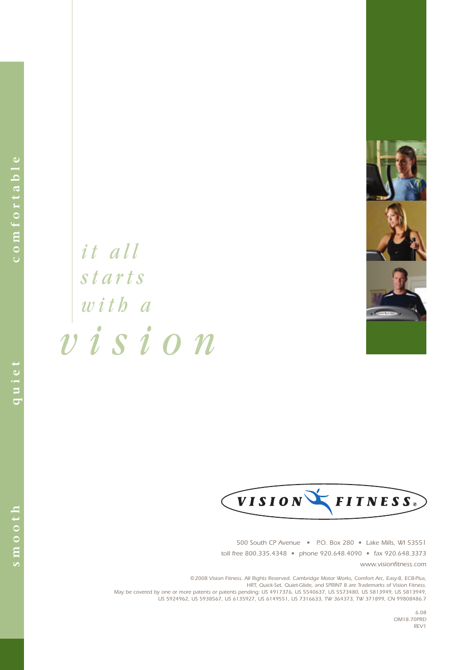 Vision Fitness E3200 User Manual | Page 72 / 72