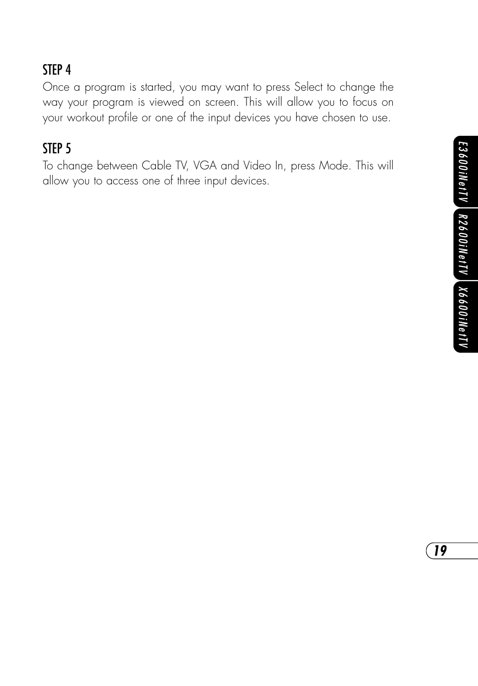 Vision Fitness NetTV General User Manual | Page 23 / 48