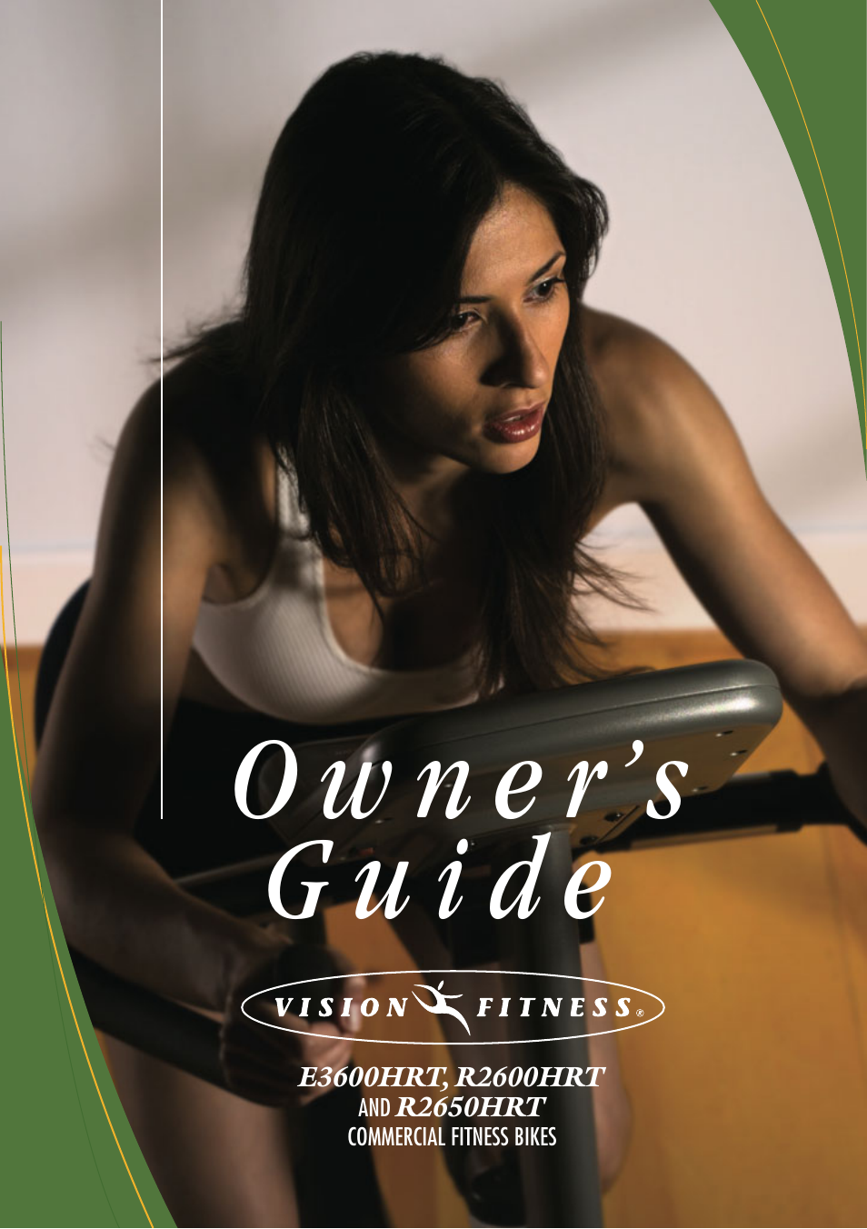 Vision Fitness R2600HRT User Manual | 60 pages