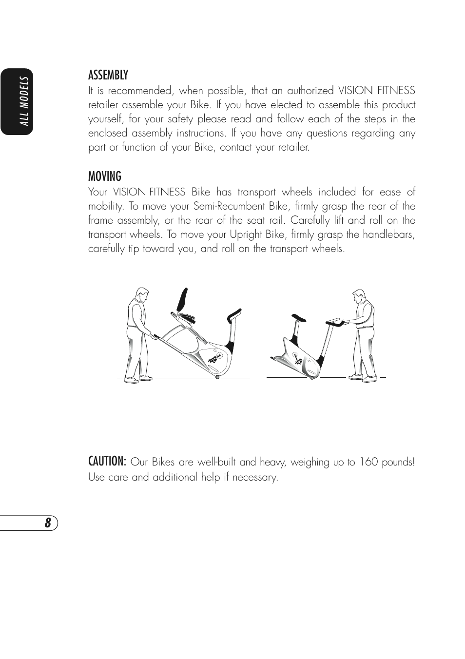 Vision Fitness R2600HRT User Manual | Page 12 / 60