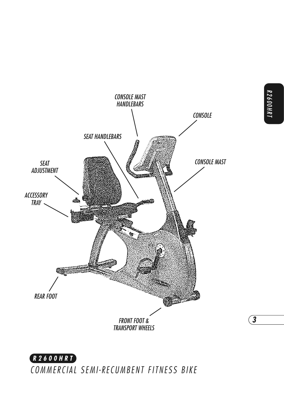 Vision Fitness R2600HRT User Manual | Page 7 / 60