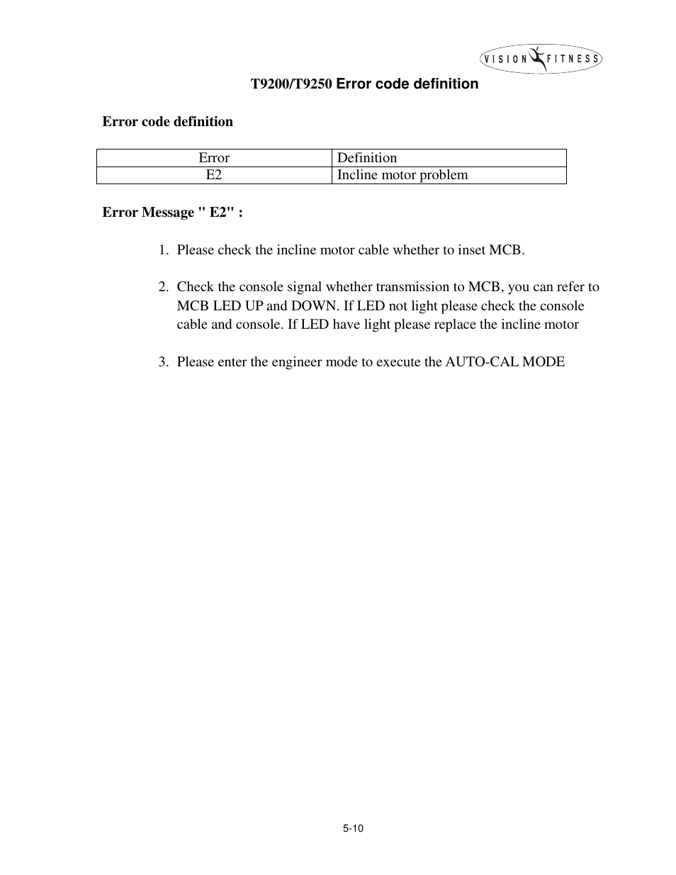 Vision Fitness T9500 User Manual | Page 40 / 43