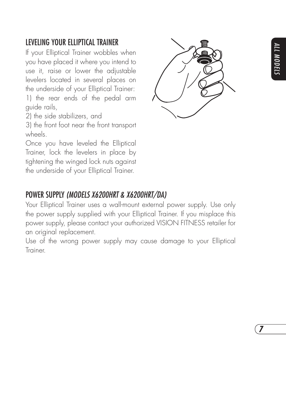Vision Fitness X6000 User Manual | Page 11 / 56