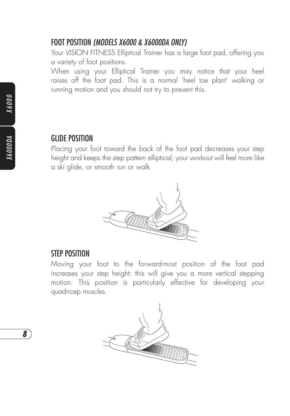 Vision Fitness X6000 User Manual | Page 12 / 56