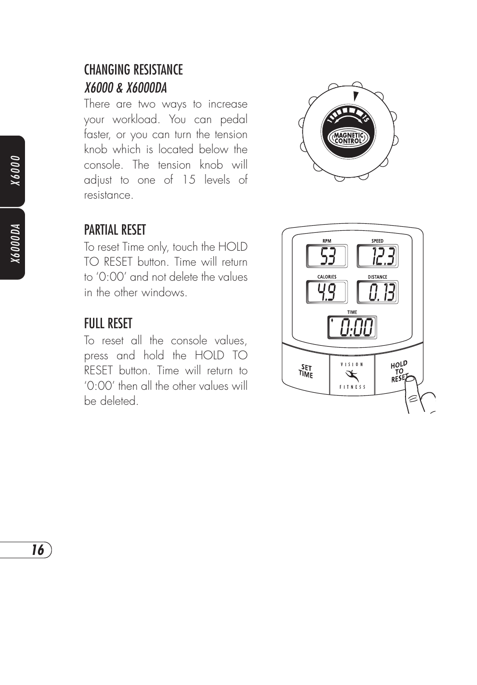 Vision Fitness X6000 User Manual | Page 20 / 56