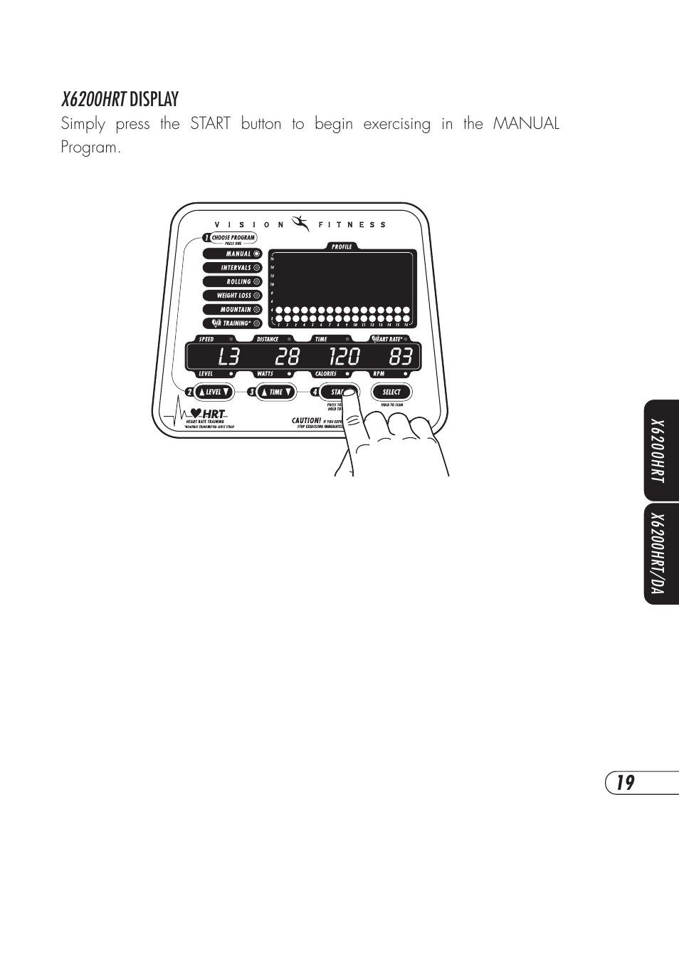Vision Fitness X6000 User Manual | Page 23 / 56