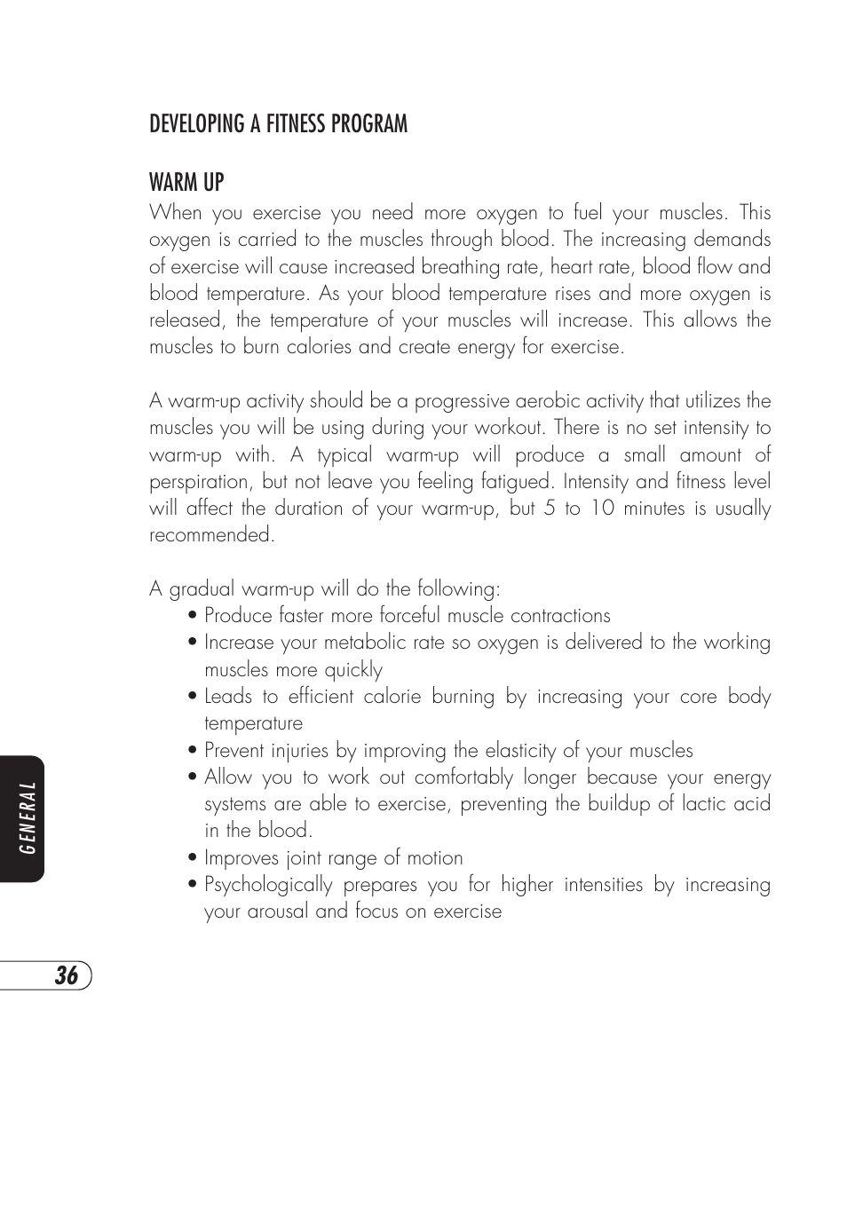 Vision Fitness X6000 User Manual | Page 40 / 56