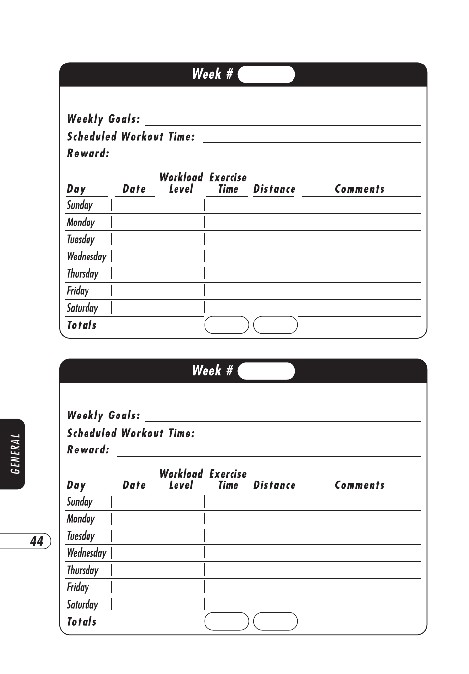 Vision Fitness X6000 User Manual | Page 48 / 56