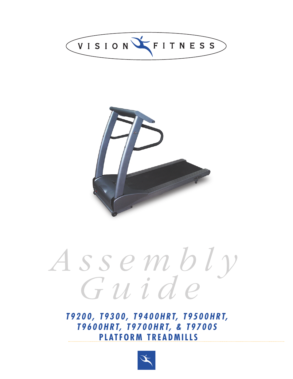 Vision Fitness T9400HRT User Manual | 8 pages