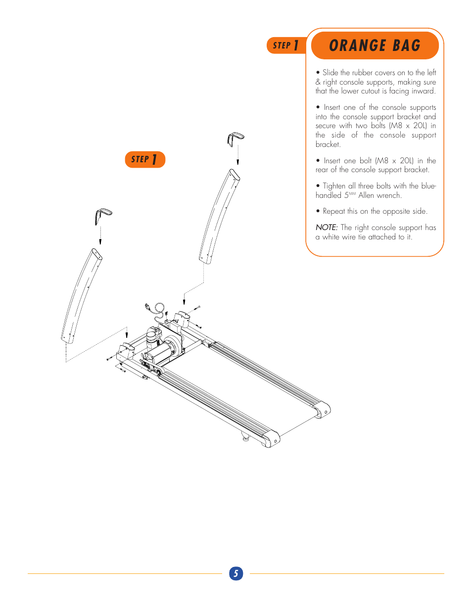 Orange bag | Vision Fitness T9400HRT User Manual | Page 5 / 8