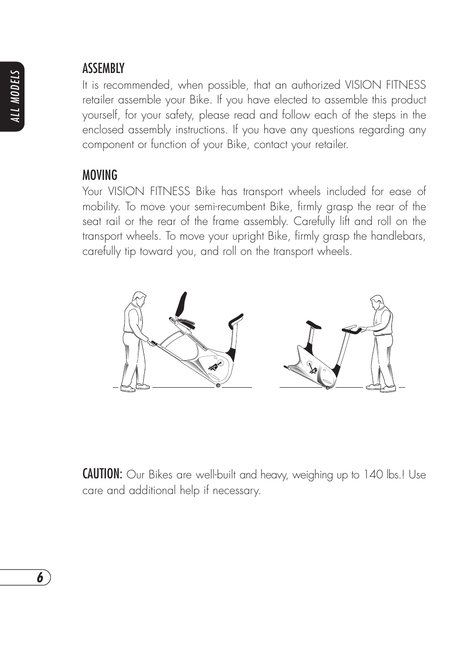 Vision Fitness E3200HRT User Manual | Page 10 / 60