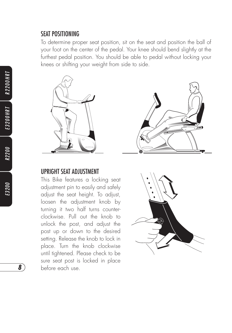 Vision Fitness E3200HRT User Manual | Page 12 / 60