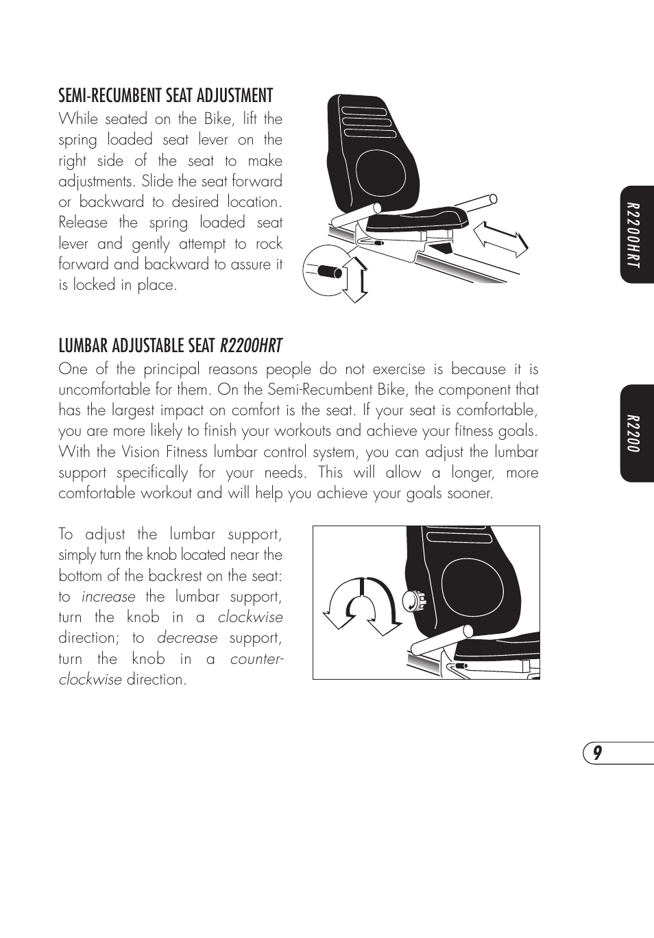 Vision Fitness E3200HRT User Manual | Page 13 / 60