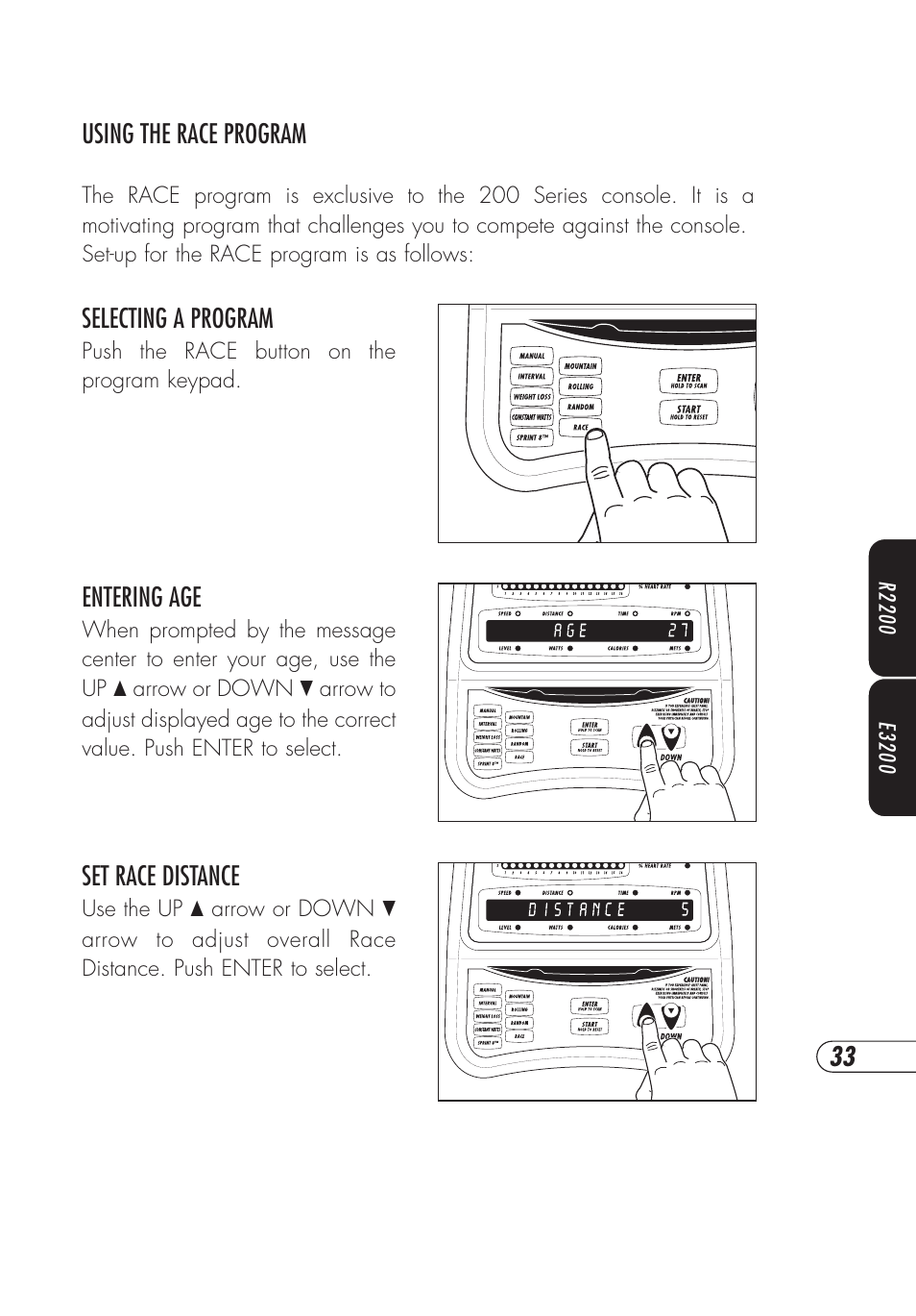 Vision Fitness E3200HRT User Manual | Page 37 / 60