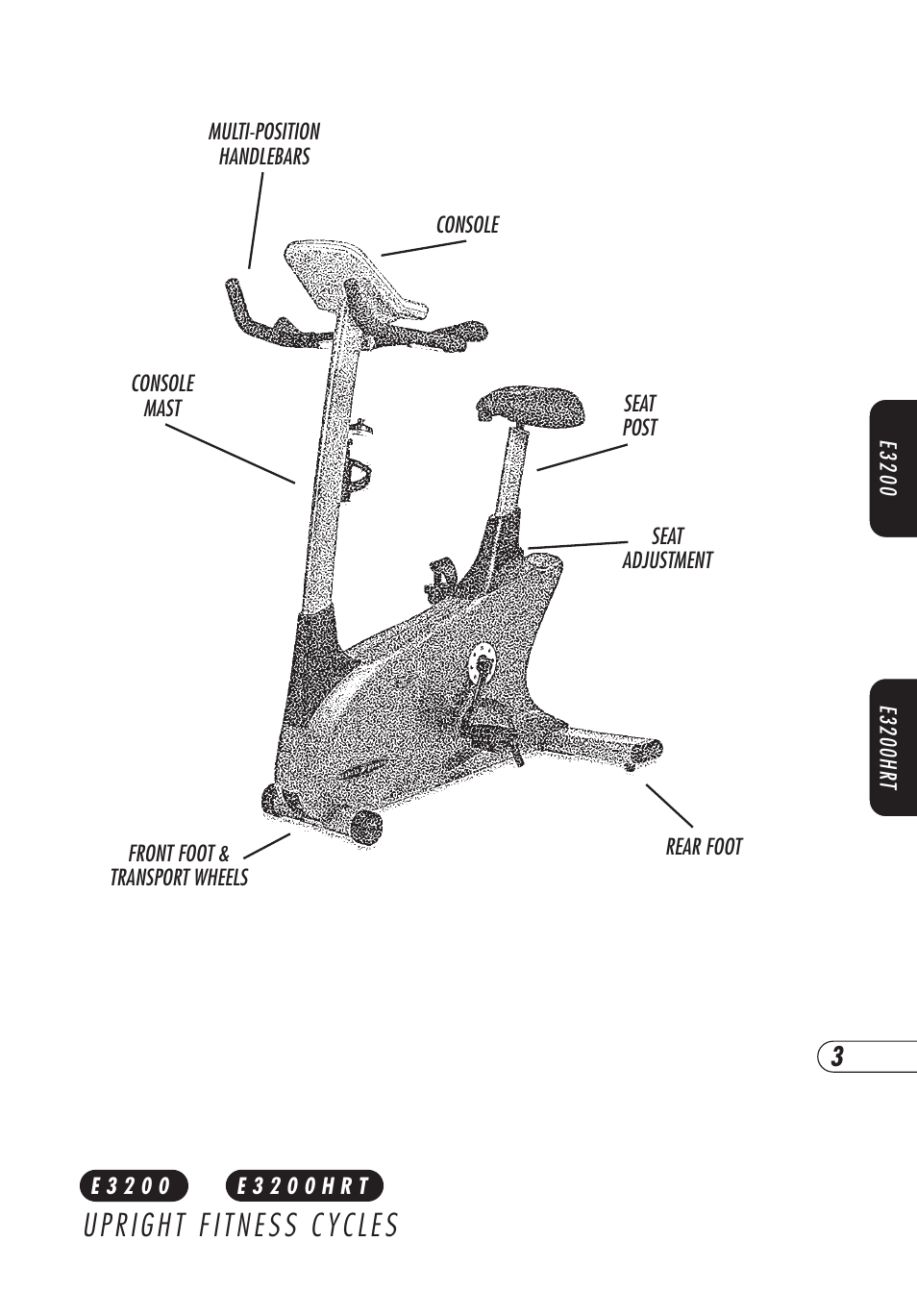 Vision Fitness E3200HRT User Manual | Page 7 / 60