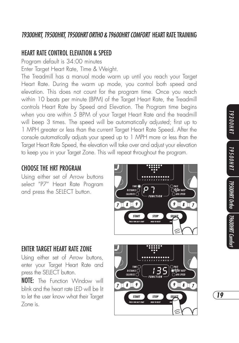 Vision Fitness T9500HRT Ortho User Manual | Page 23 / 56