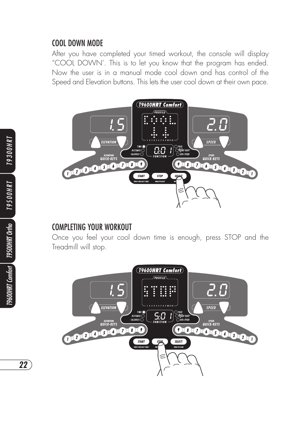 Vision Fitness T9500HRT Ortho User Manual | Page 26 / 56