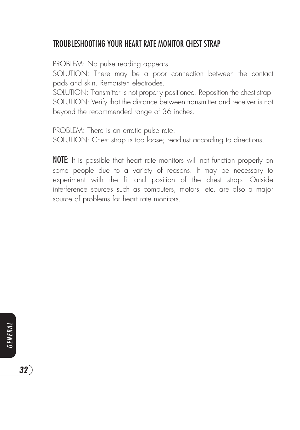 Vision Fitness T9500HRT Ortho User Manual | Page 36 / 56