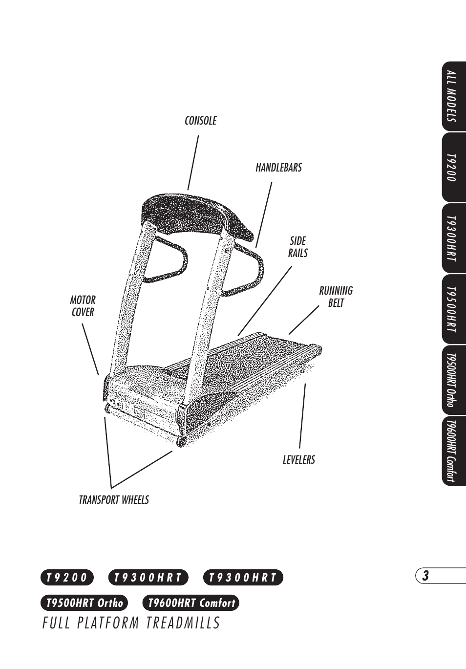 Vision Fitness T9500HRT Ortho User Manual | Page 7 / 56