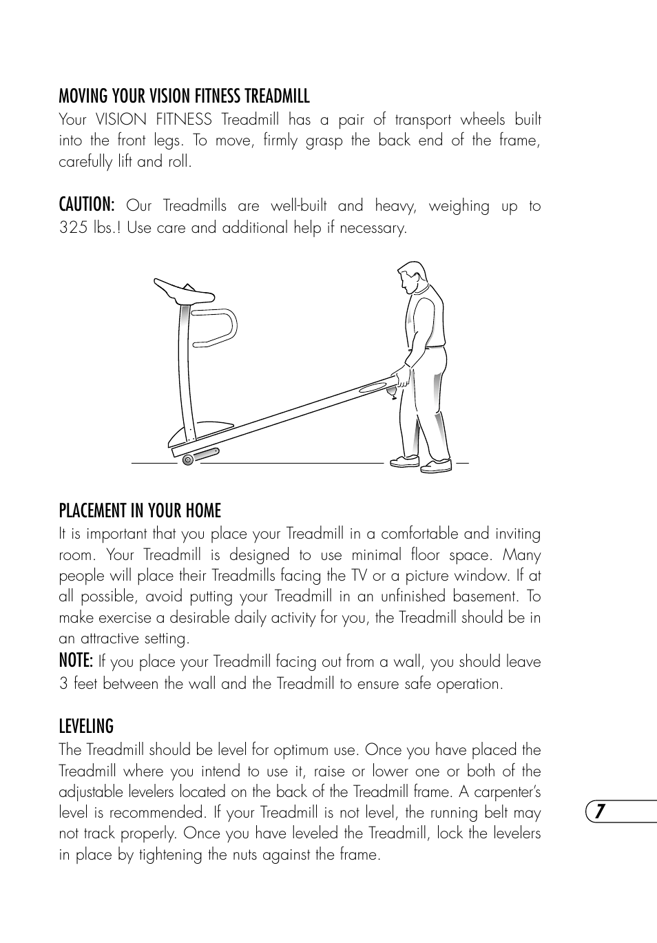 Vision Fitness Platform T9700 Runner's User Manual | Page 11 / 80