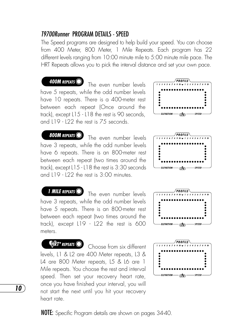 Vision Fitness Platform T9700 Runner's User Manual | Page 14 / 80