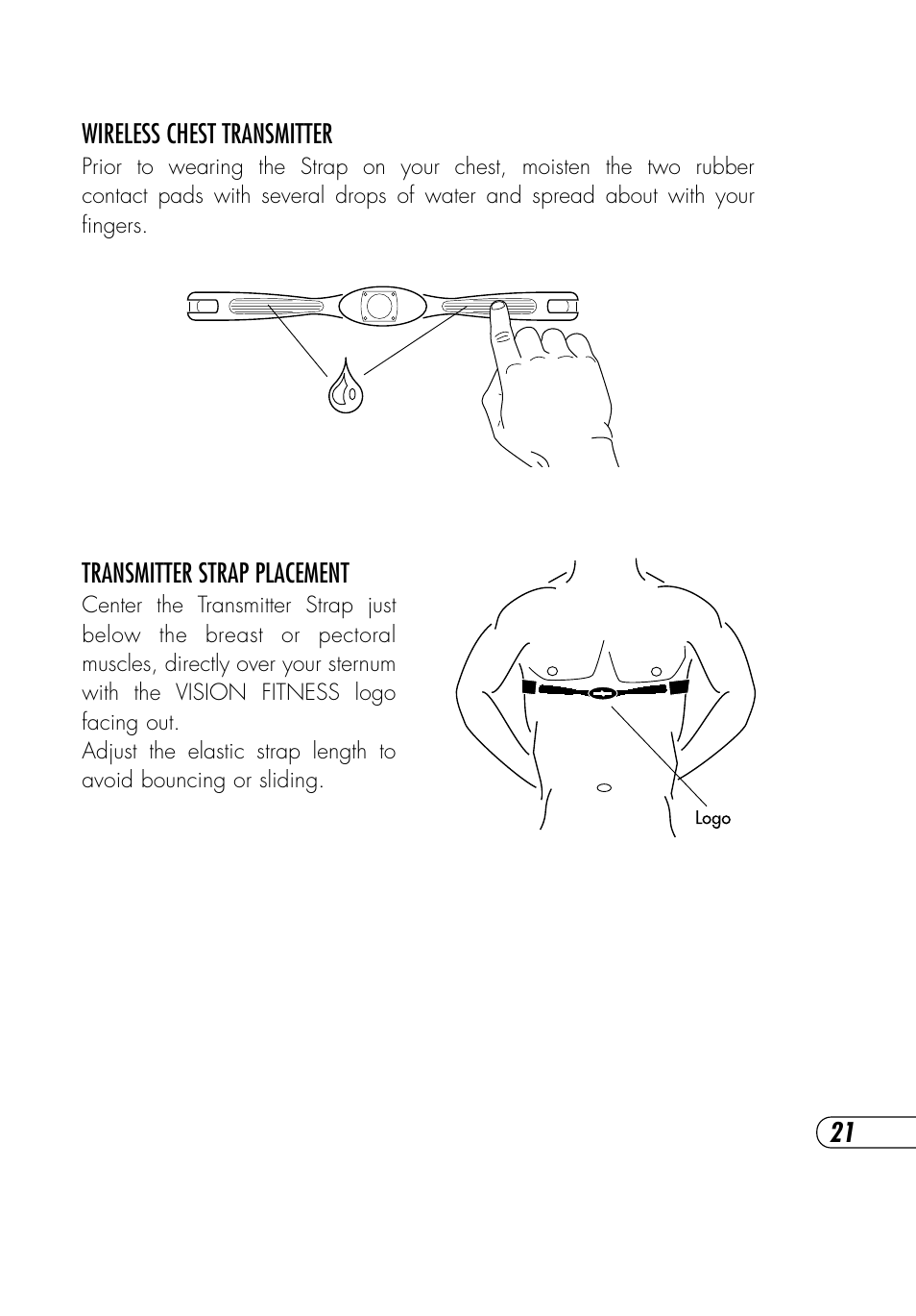 Vision Fitness Platform T9700 Runner's User Manual | Page 25 / 80