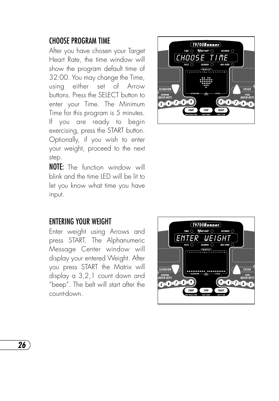 Vision Fitness Platform T9700 Runner's User Manual | Page 30 / 80