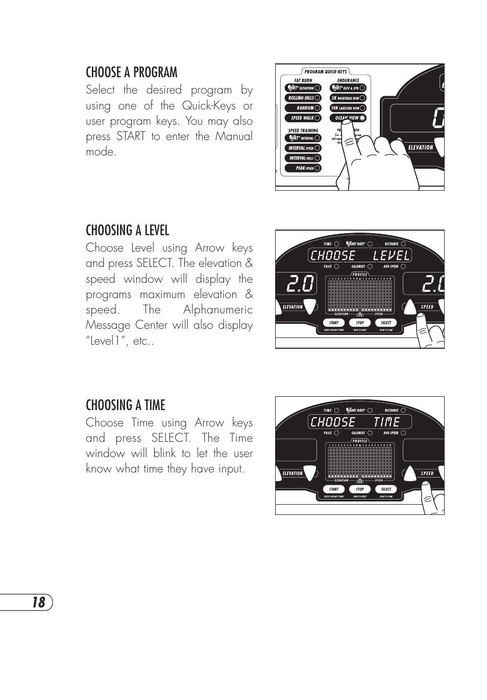 Vision Fitness T9600HRT User Manual | Page 22 / 64