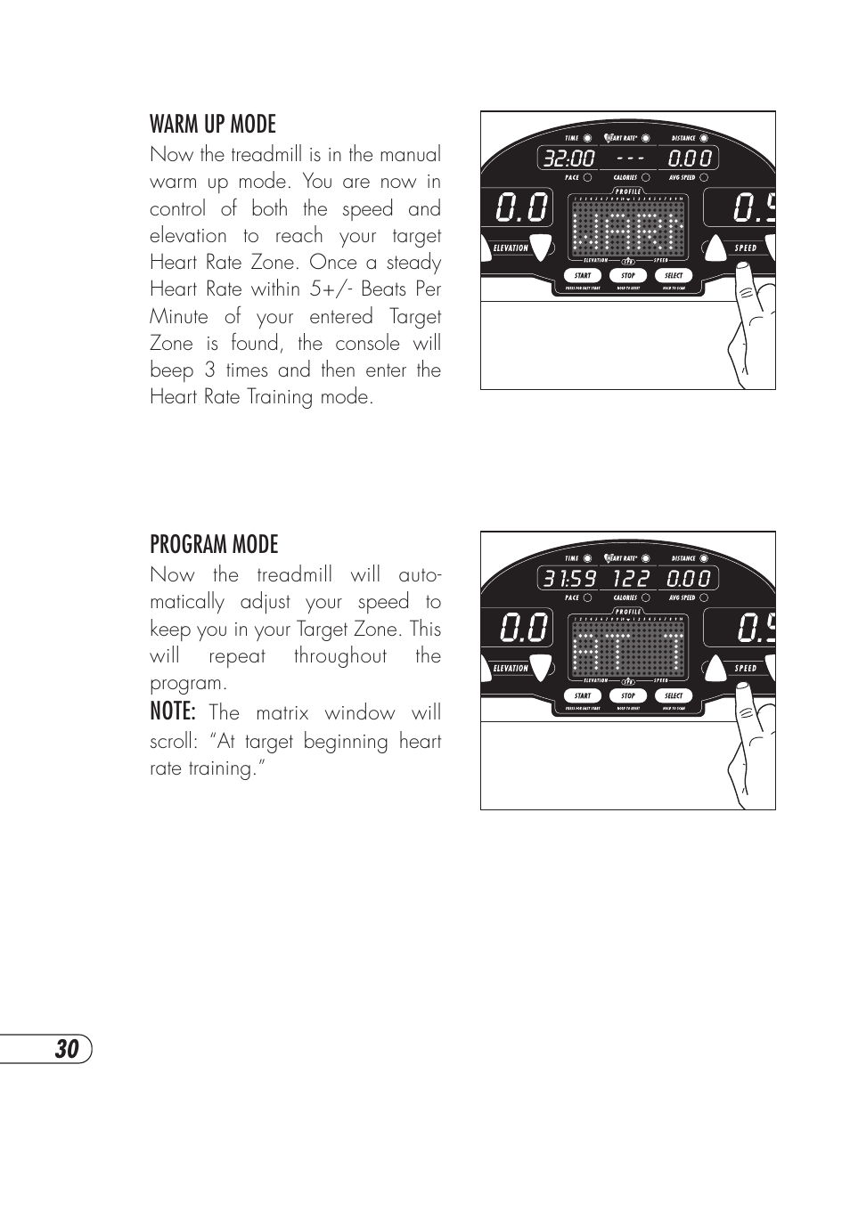 Vision Fitness T9600HRT User Manual | Page 34 / 64