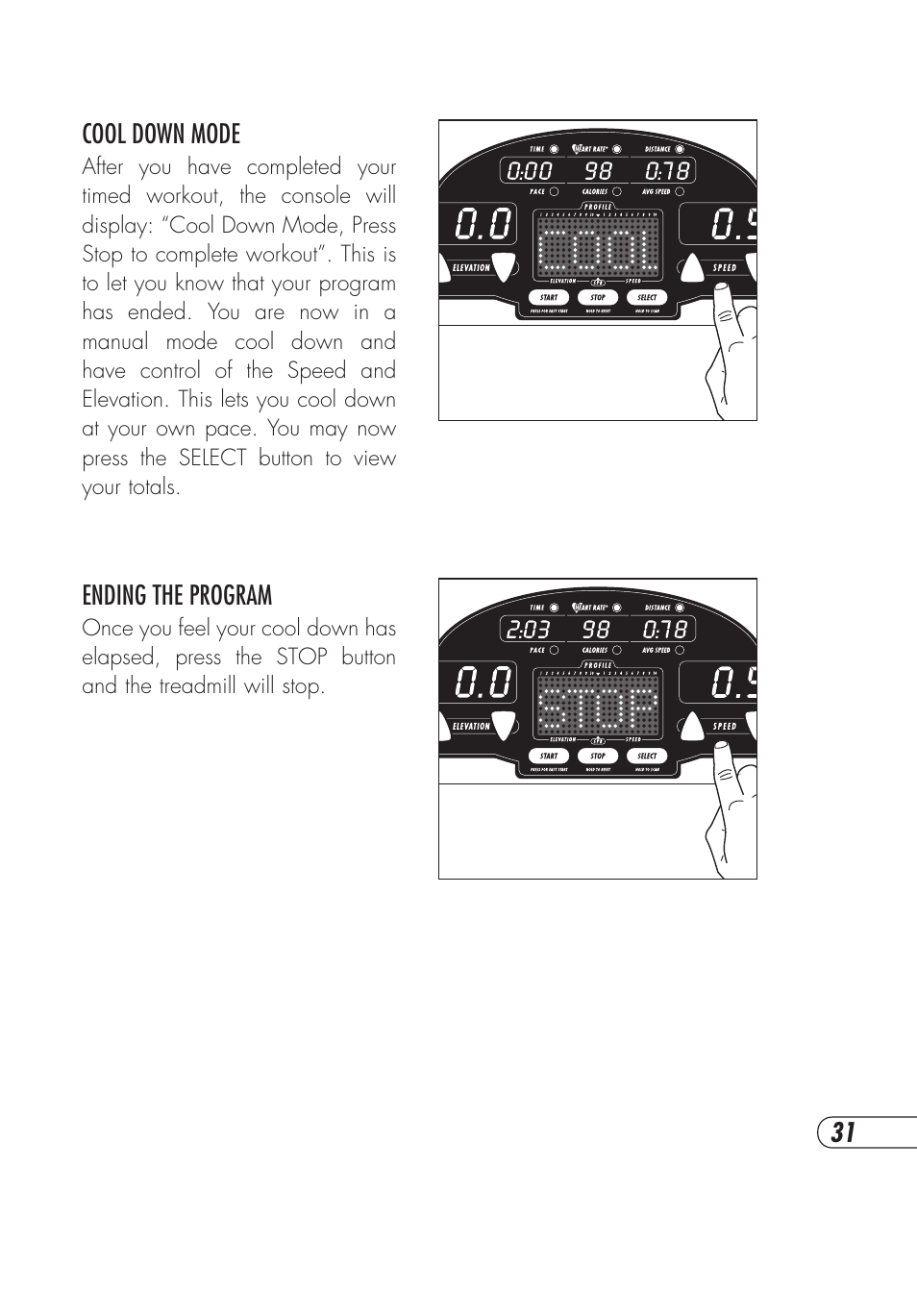 Vision Fitness T9600HRT User Manual | Page 35 / 64