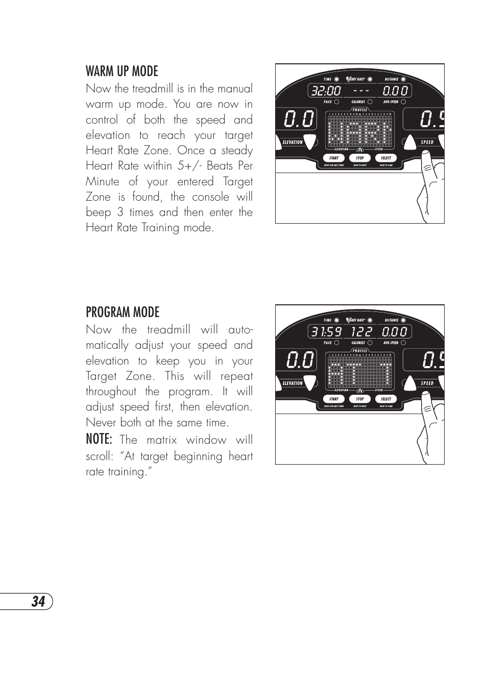 Vision Fitness T9600HRT User Manual | Page 38 / 64