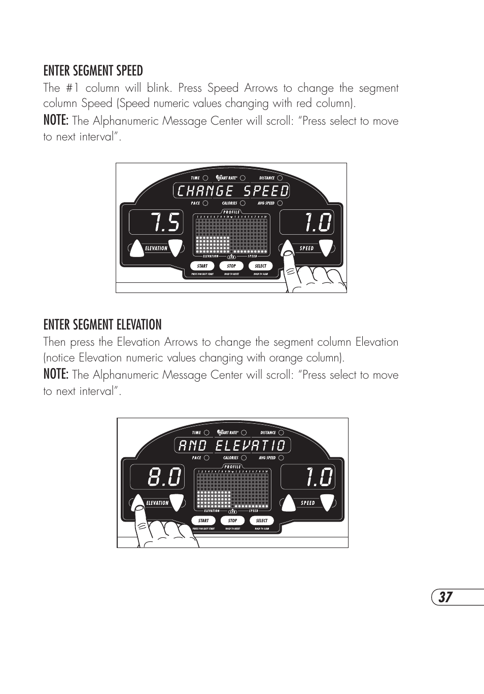 Vision Fitness T9600HRT User Manual | Page 41 / 64