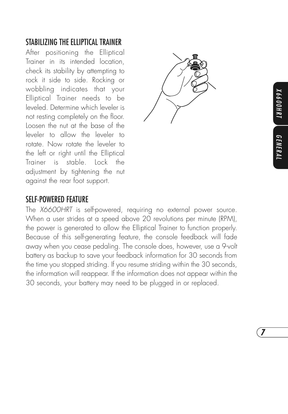 Vision Fitness X6600HRT User Manual | Page 11 / 52