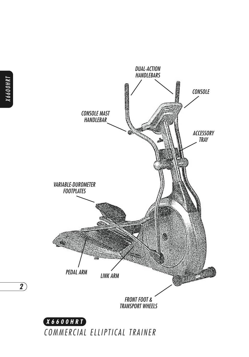 Vision Fitness X6600HRT User Manual | Page 6 / 52