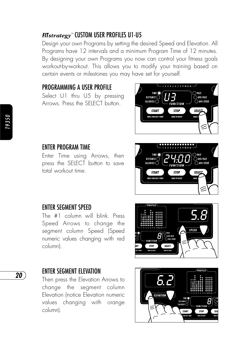 Vision Fitness T9350 User Manual | Page 21 / 61