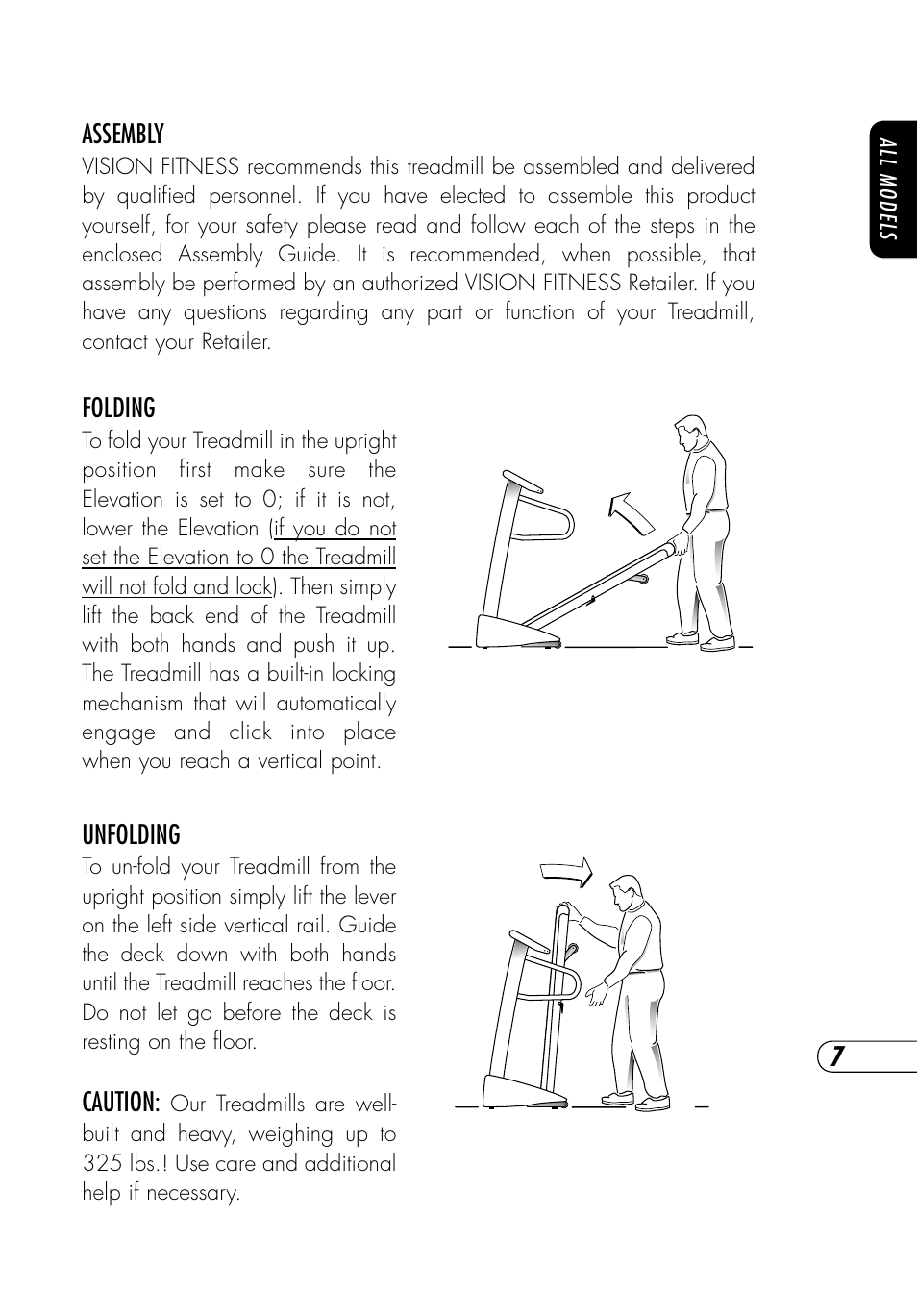 Vision Fitness T9350 User Manual | Page 8 / 61