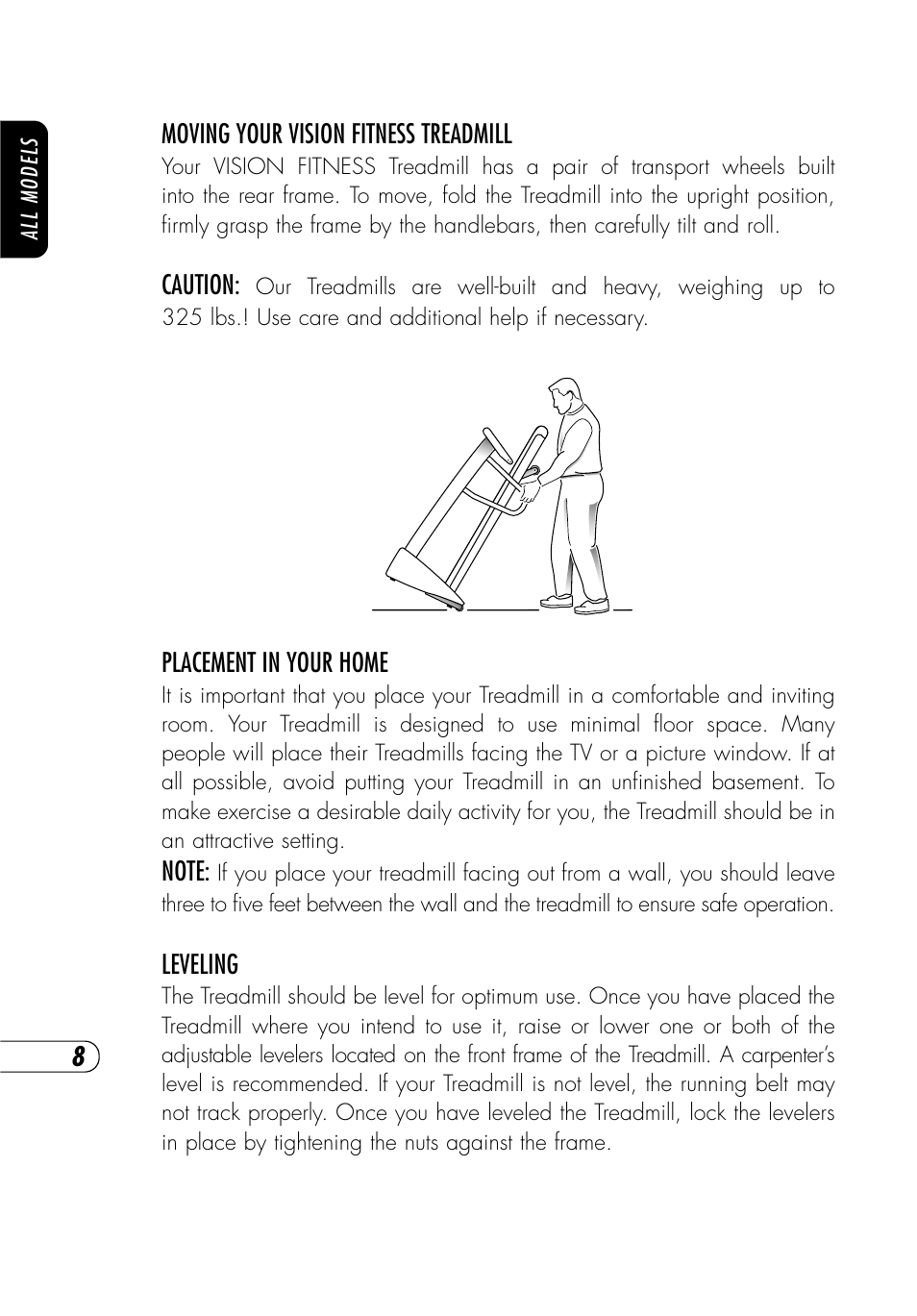 Vision Fitness T9350 User Manual | Page 9 / 61