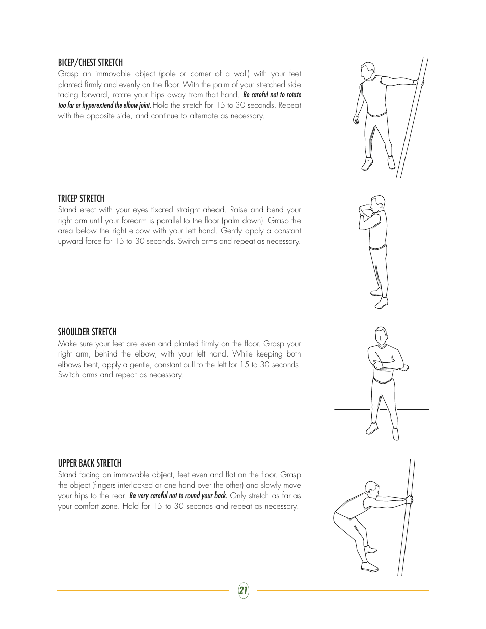 Vision Fitness ST760 User Manual | Page 21 / 28