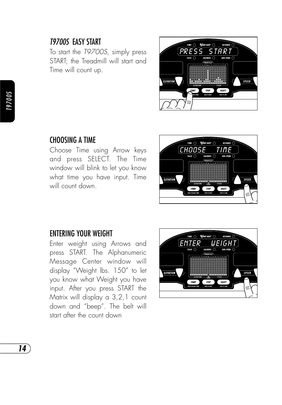 Vision Fitness T9700S User Manual | Page 18 / 68