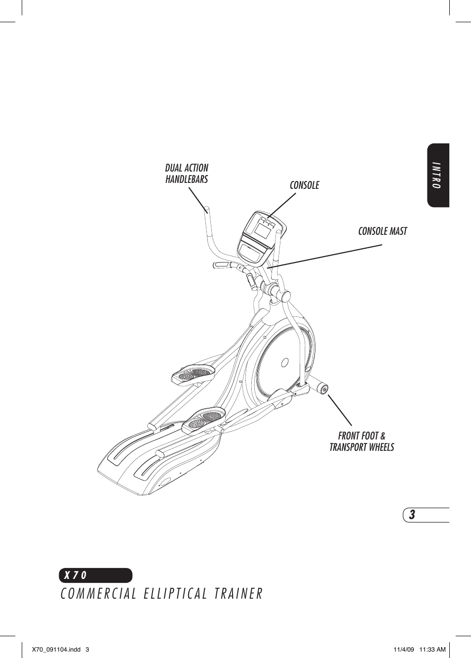 Vision Fitness X70 User Manual | Page 7 / 42
