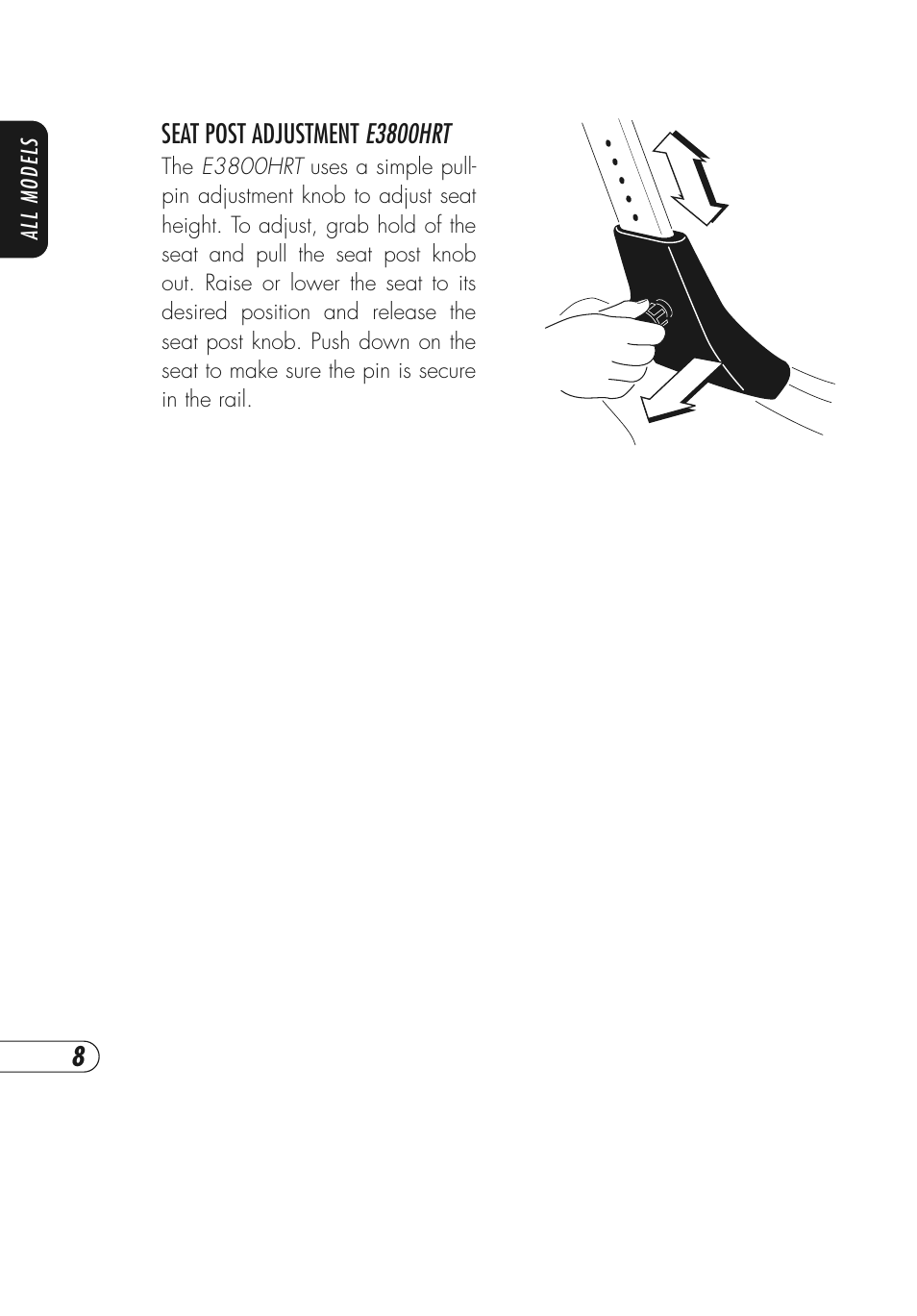 Vision Fitness E3800HRT User Manual | Page 12 / 44