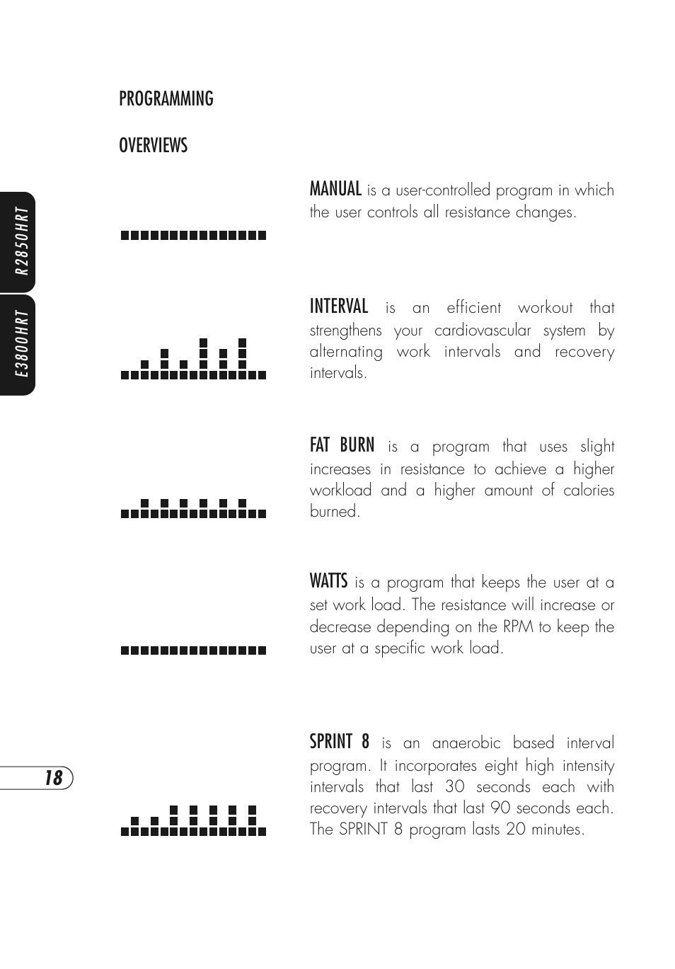Vision Fitness E3800HRT User Manual | Page 22 / 44