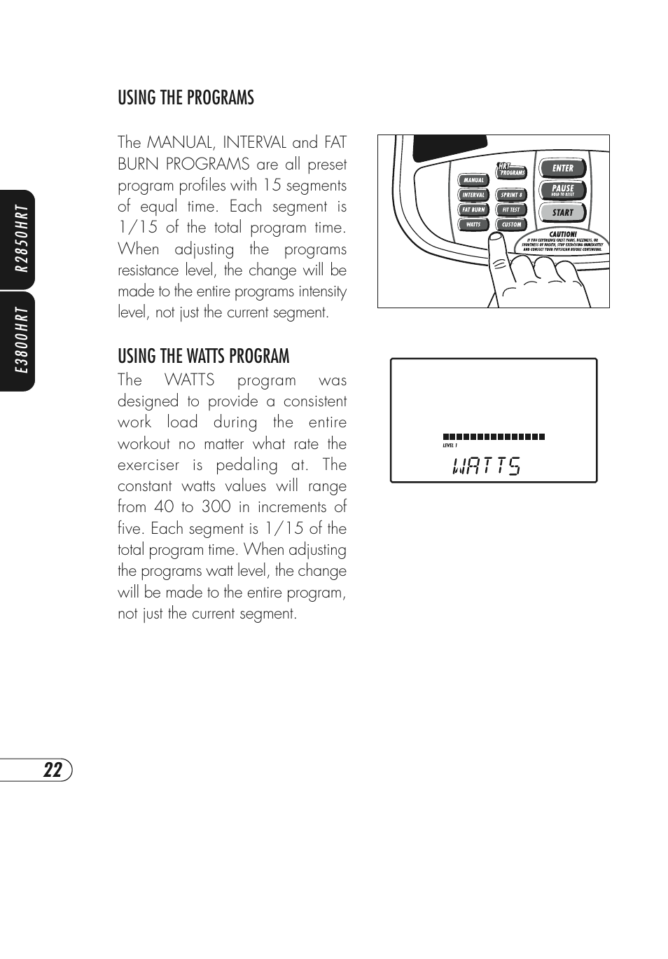 Vision Fitness E3800HRT User Manual | Page 26 / 44